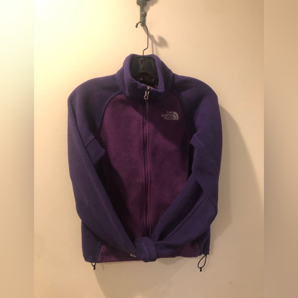 North Face purple zip up fleece.